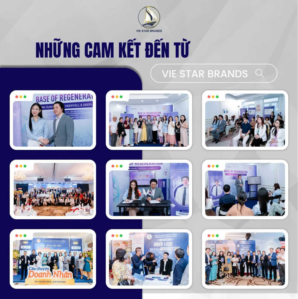 Vie Star Brands cam kết bàn giao hệ thống vận hành spa thực tế, đồng hành 1:1 cùng chủ spa và đảm bảo kết quả rõ ràng.