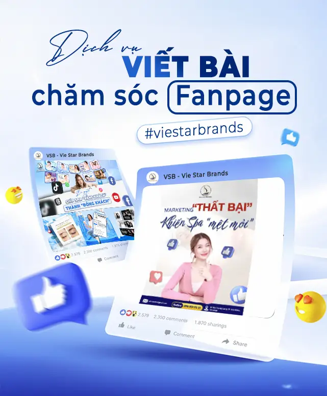 Dịch vụ chăm sóc Fanpage Spa – sáng tạo nội dung, thiết kế chuyên nghiệp, tối ưu quảng cáo và tăng tương tác.