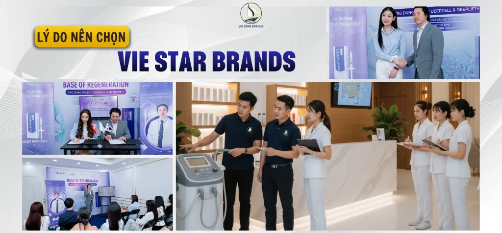 Đội ngũ chuyên gia Vie Star Brands tư vấn và triển khai setup & vận hành spa chuyên nghiệp.