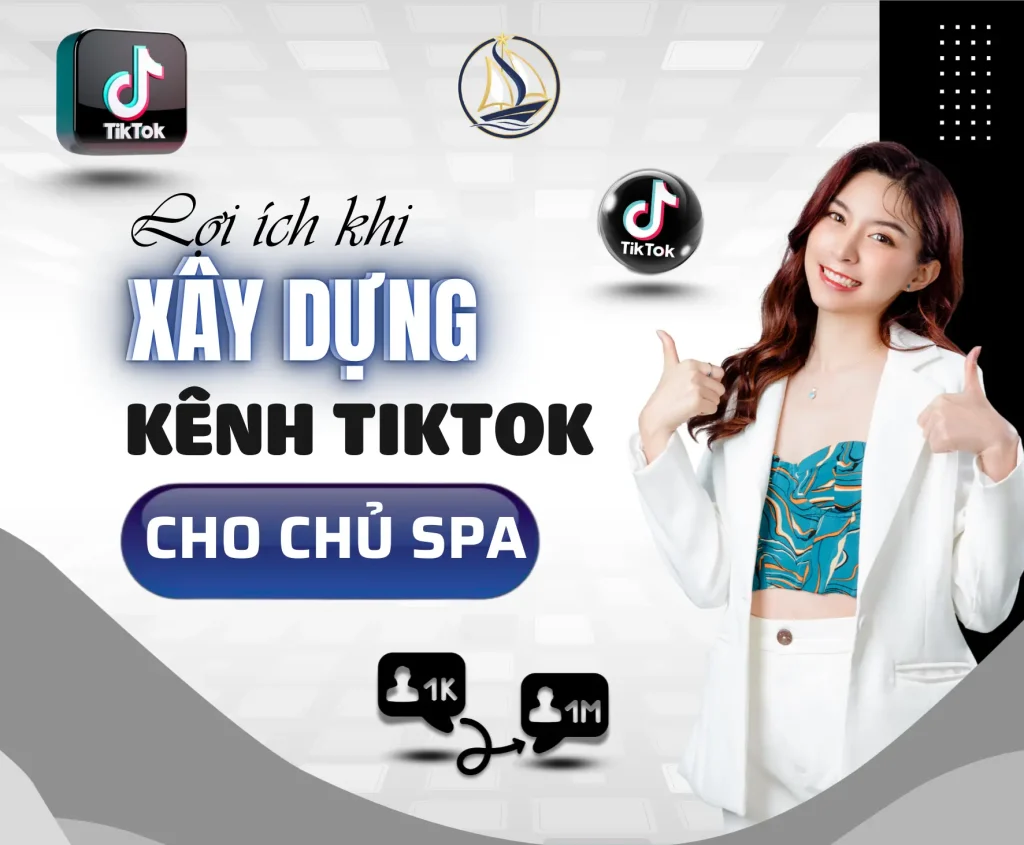 Hình ảnh minh họa lợi ích khi spa xây dựng kênh tiktok