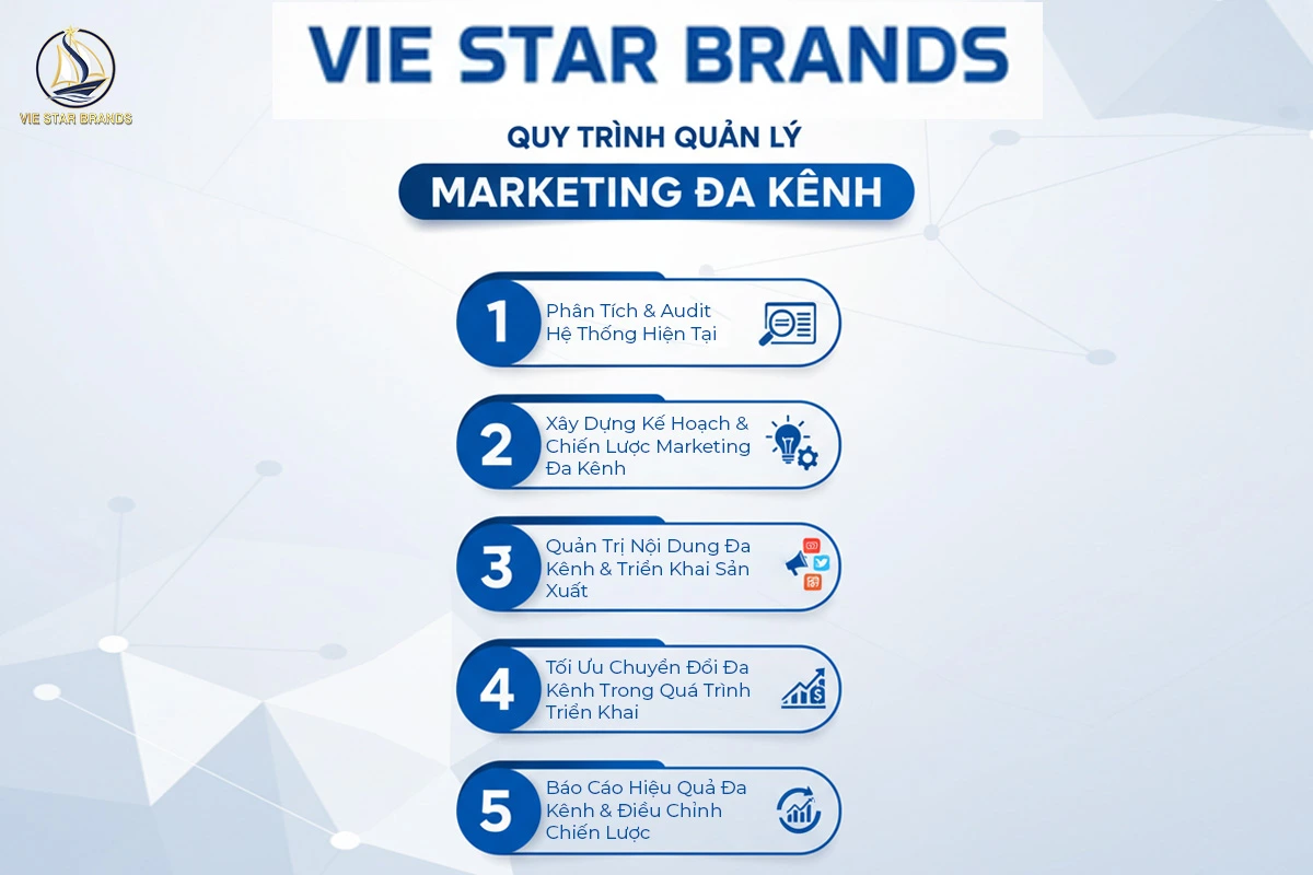 Quy Trình Quản Lý Marketing Đa Kênh Tại Vie Star Brands