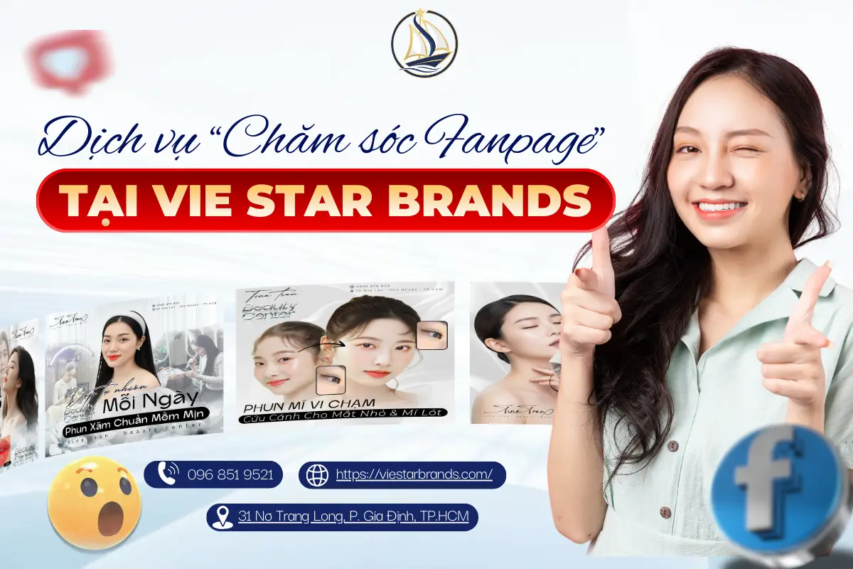 dịch vụ chăm sóc fanpage spa trọn gói của Vie Star Brands