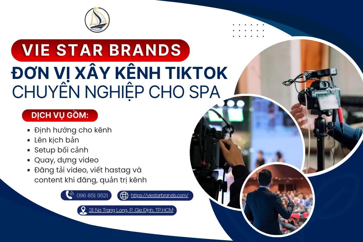 dịch vụ xây kênh TikTok spa chuyên nghiệp tại Vie Star Brands