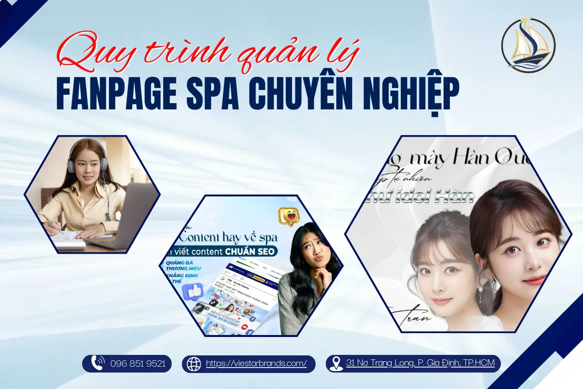 quy trình dịch vụ chăm sóc fanpage spa và quản lý fanpage spa