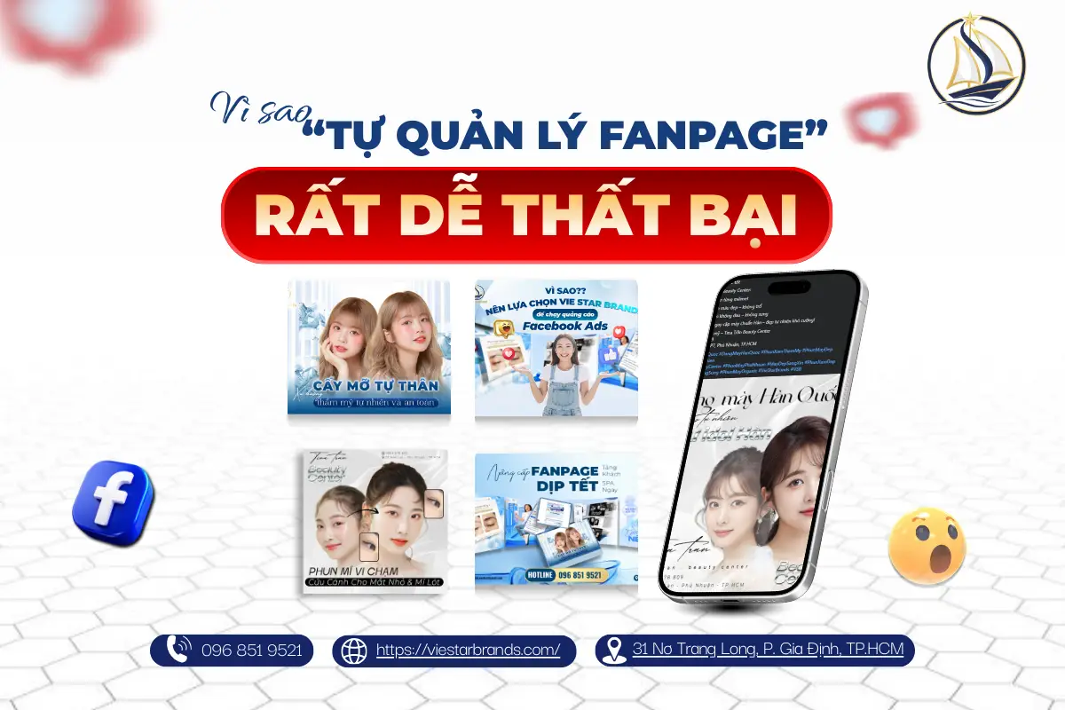 Tự quản lý fanpage spa không có kinh nghiệm marketing dễ thất bại